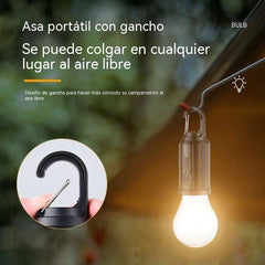 💡【🔥Compre 1 y obtenga 1 gratis】Lámpara LED solar y recargable para camping y jardín, 3 niveles de brillo.