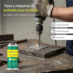 【Juego de 3 piezas】🔥¡50% de descuento por tiempo limitado! 🛠️Pegamento reparador de metal AB de alta resistencia