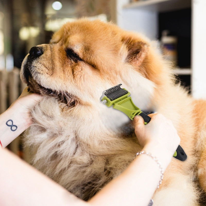 【Compra 1 y recibe 1 gratis】🐶✨ ¡Adiós a los nudos y al pelo por toda la casa! Peine 2 en 1 para mascotas 🐱