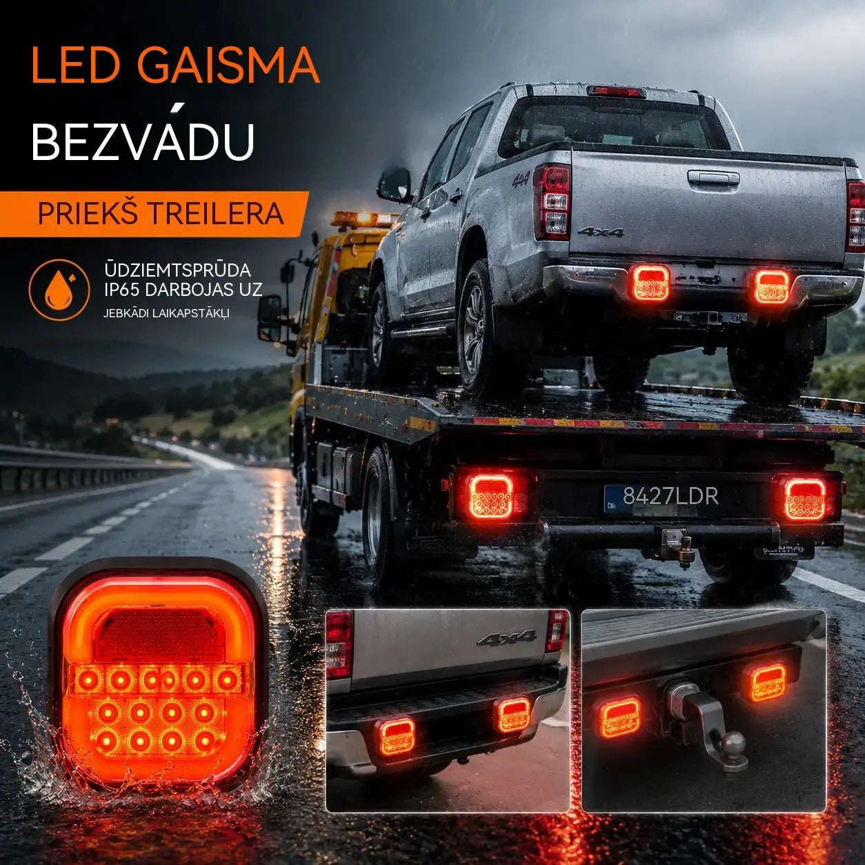 🚦【Universāli 12V/24V】🚦 LED auto piekabes lukturi