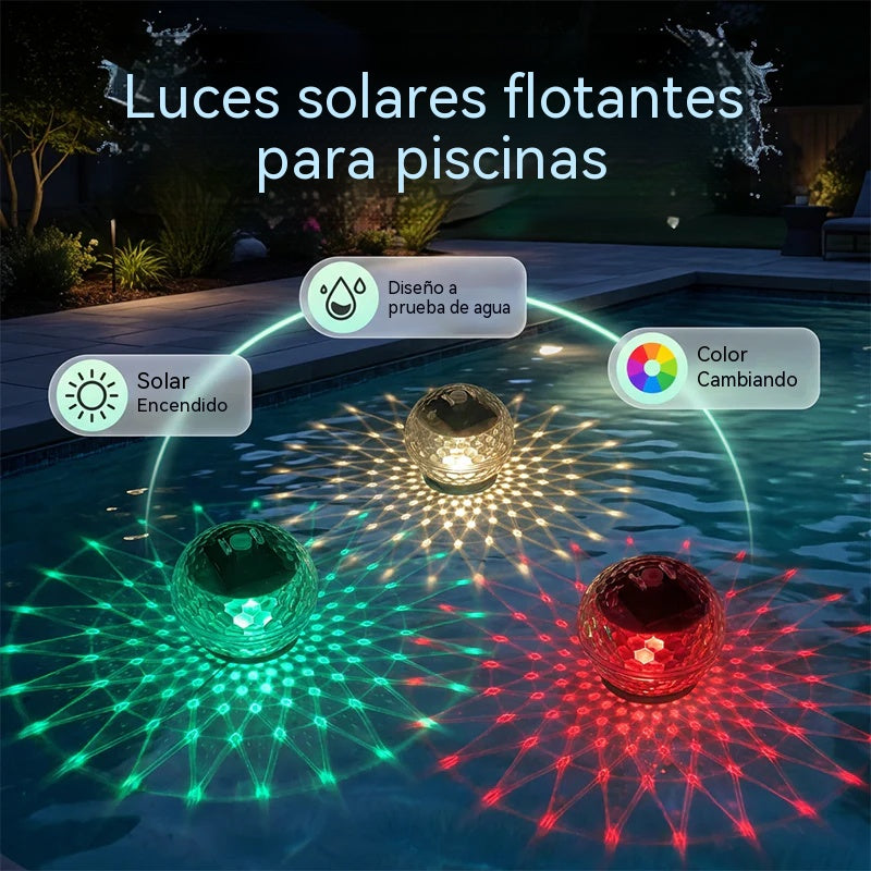 ✨✨【Compra 1 y llévate 1 gratis】Lámpara flotante solar para exteriores
