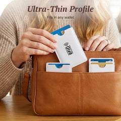 8 piezas 22€🔒 8 Fundas con Bloqueo RFID para Tarjetas – Protección para Tarjetas Bancarias e Identificación