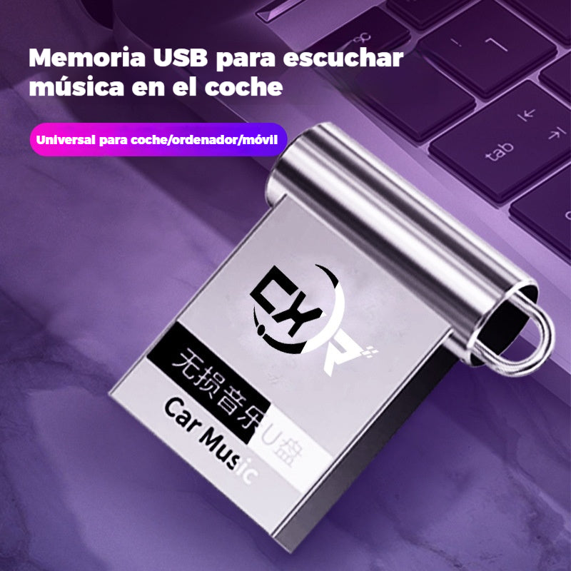 🚗🔥【32 GB】🎵Memoria USB universal de alta calidad para música en coches【2500 canciones y 100 vídeos musicales】