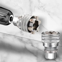 🔧【Vaso ajustable + biela, juego de 2 piezas】⚙️Juego de llave de carraca ajustable multifuncional