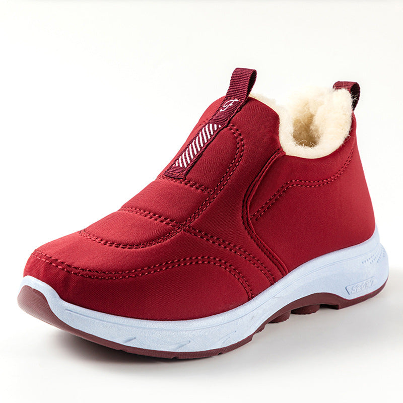 😀🎉Refuerzo de terciopelo🔥【35-41】Botas de invierno para mujer, cálidas e impermeables, hechas de algodón térmico.