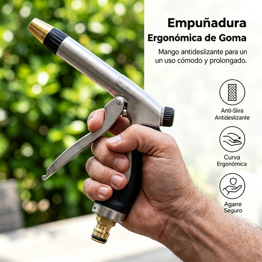 🥳 ¡50% DE DESCUENTO! 🏠💦 Pistola de agua a alta presión – ideal para lavar el coche, regar el jardín, limpiar fachadas y muebles de exterior 🌿🚘