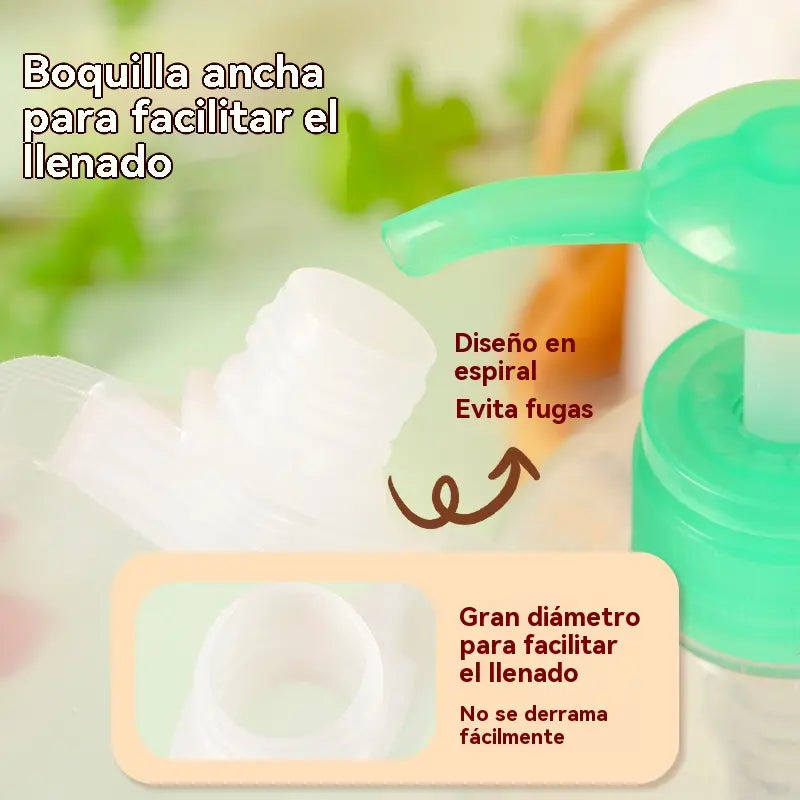 15 artículos【30ml+50ml+100ml】Las bolsas de viaje reutilizables con cierre hermético para líquidos son adecuadas para reenvasar cosméticos líquidos, limpiadores faciales, etc.