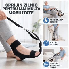【2 piezas】Cinturón de estiramiento y estiramiento de ligamentos para yoga y fitness: correa transpirable y ajustable para tobillos y pies, recuperación y flexibilidad.