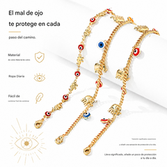 🔥Compra 1 y llévate 1 gratis (2 piezas)📿 🌀 Pulsera de estilo bohemio con colgante de elefante de la suerte: Un colgante con significado, longitud ajustable, material chapado en oro✨