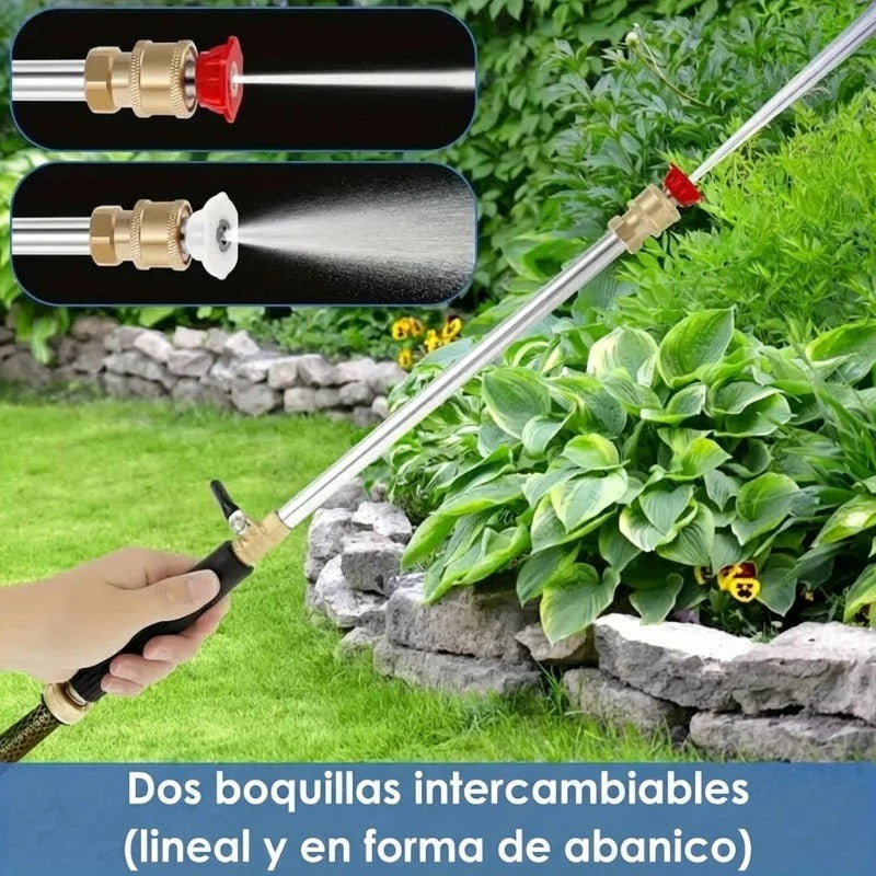 🚿🚗 Pistola de Agua de Alta Presión con 2 Boquillas Intercambiables – Potencia Profesional para una Limpieza Impecable ✨