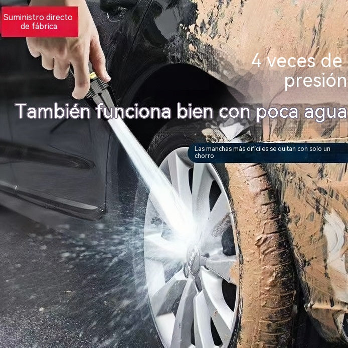 🚿 🔥¡Último día de la oferta especial! 🔥💧 Pistola de agua a alta presión: para lavar coches, jardinería, 10 veces más presión, múltiples funciones ⚡