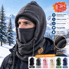 ❄️ Gorro térmico integral con forro polar que te mantiene abrigado hasta -20 grados Celsius. ⛷️ Ideal para esquiar, andar en moto y actividades al aire libre.