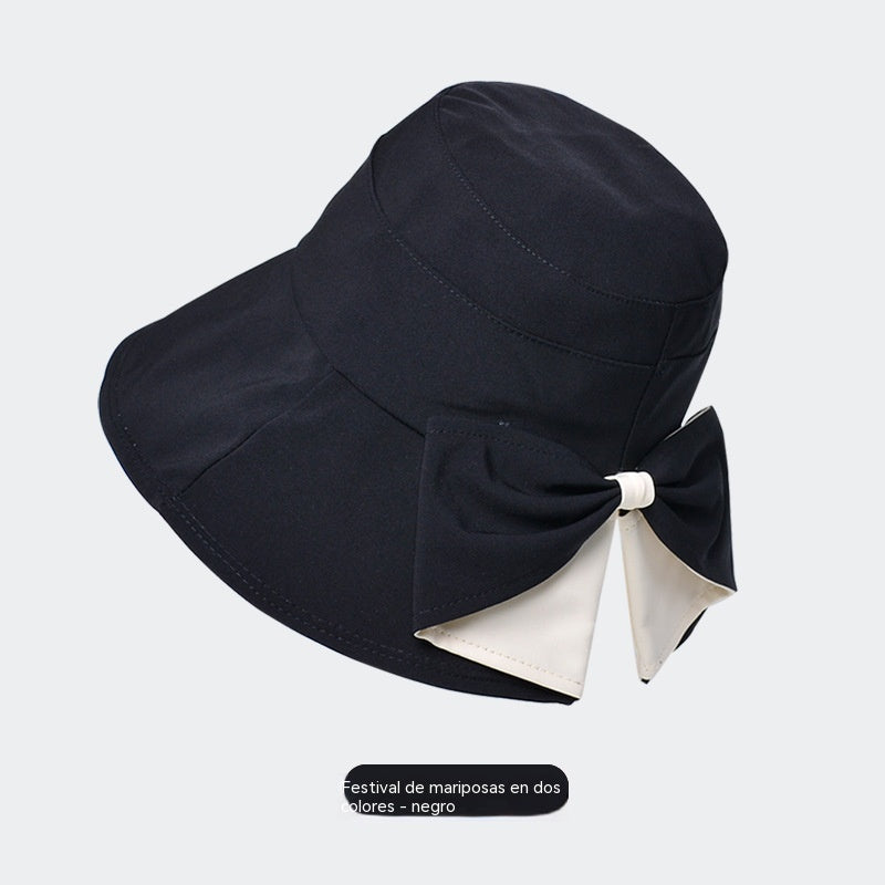 Sombrero de sol para mujer más vendido  | Gorro retro con lazo: plegable y transpirable, un básico para el verano.