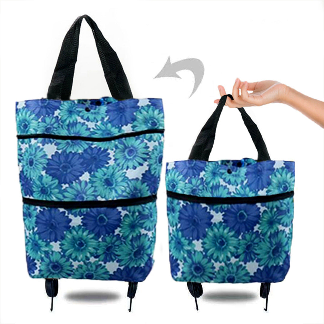 🛒 Carrito de compras plegable 2 en 1 – Tu aliado ligero y multifunción 🛍️✨