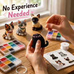 🐱 Crea tú mismo 4 adorables gatos y perros de cuentas.