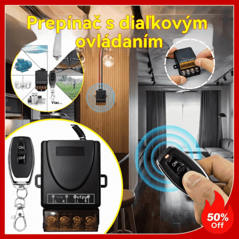 🔥🔌Bezdrôtový diaľkový ovládač 220V, diaľkový ovládač pre motor vodného čerpadla, bezdrôtové diaľkové ovládanie pre svietidlá.