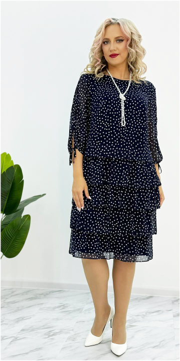 🥰【35%OFF】【S-5XL💃】 Nuevo y elegante vestido suelto de lunares