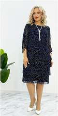 🥰【S-5XL】Nuevo y elegante vestido suelto de lunares