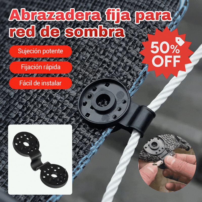 🔥【50 piezas 23€】Soporte de fijación de red para dosel