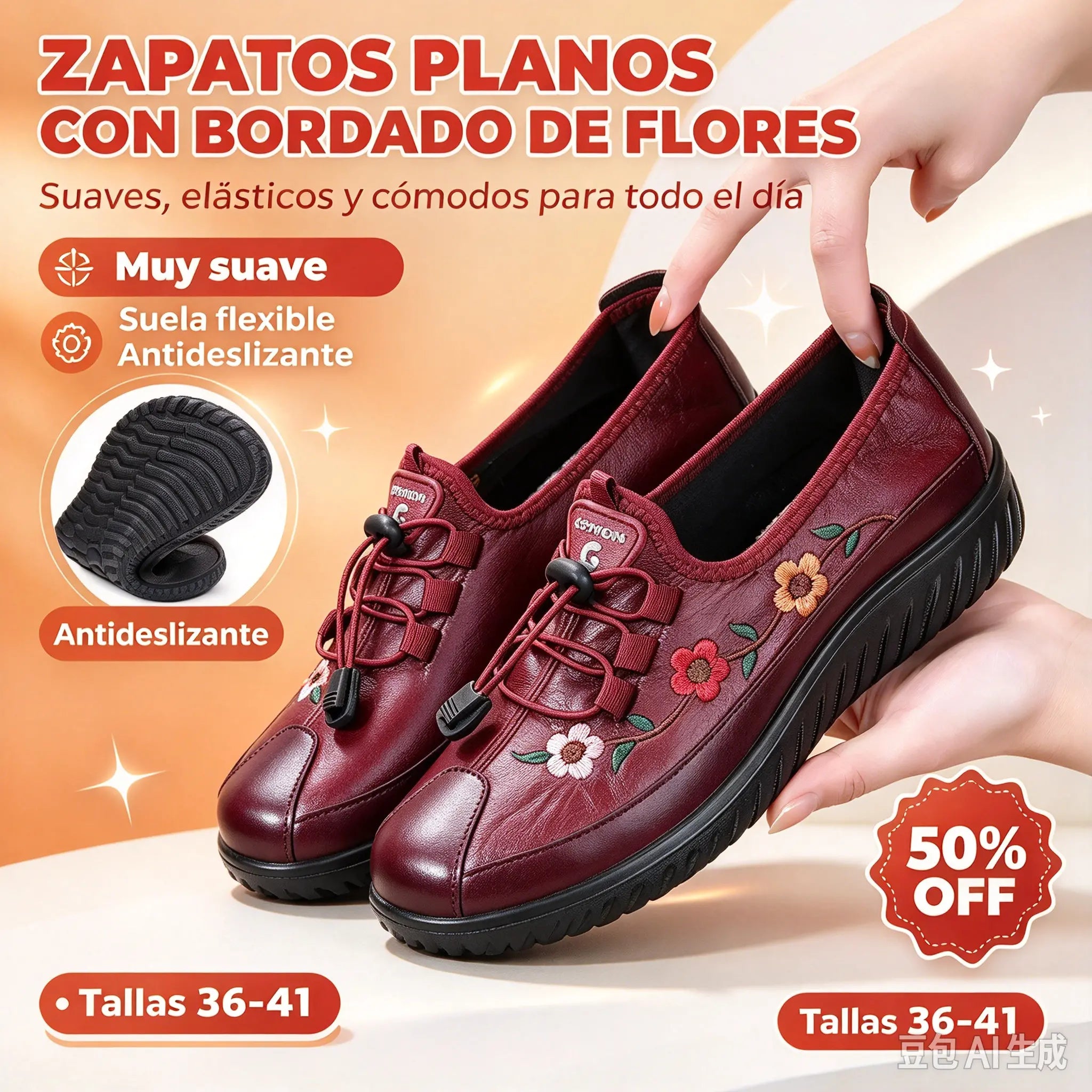 【36-41】👟 ¡Zapatos casuales para mamá, ligeros y cómodos todo el día!
