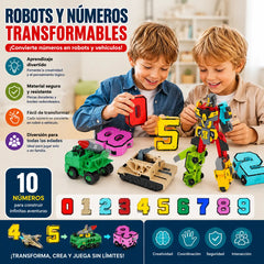 🔥🤖【Más vendido】🧒Juguete robot transformador digital para niños