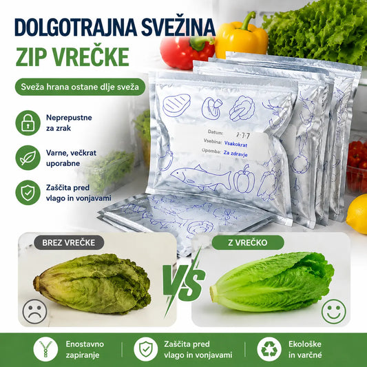 🔥🔥Skupaj 30 antibakterijskih vrečk iz aluminijaste folije, izjemno enostavnih za uporabo, za ohranjanje svežine.