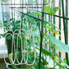 🔥【30 piezas por 25 euros】🌿 Clip Conector de Resorte para Tutores de Jardín | Fijación Cruzada para Tubos de Acero Recubierto | Soporte para Plantas Trepadoras 🔗