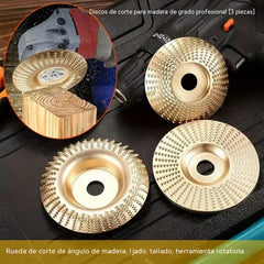⚙️🧰【3 piezas】 Disco multifuncional para dar forma a la lijadora angular para madera