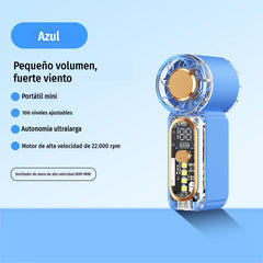 Ventilador pequeño portátil de alta velocidad y larga duración.