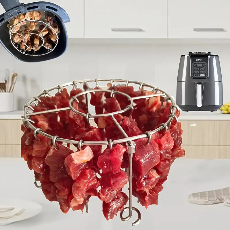🍖🍗Gril z nehrdzavejúcej ocele 304 s 24 špízmi do fritézy