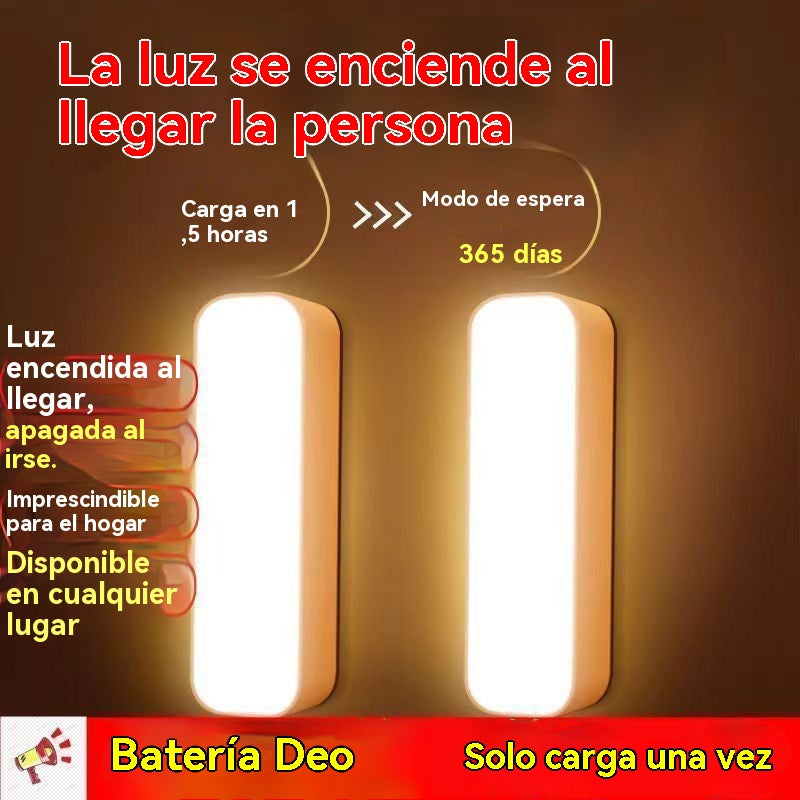 【Juego de 2 piezas】🏡💡Luz LED inteligente con sensor de presencia, fácil de cargar y práctica.