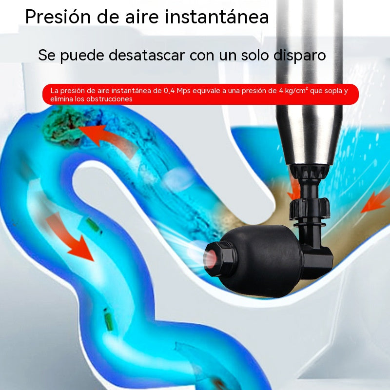 Limpiador de desagües de inodoro