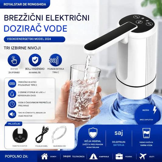 💧⚡Samosesalna električna črpalka za ustekleničeno vodo s 3 nastavljivimi časovniki.