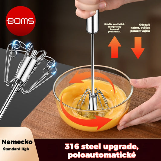 🎁Kúpte 1, 1 dostanete zadarmo🎁Poloautomatické a manuálne šľahače vajec z nehrdzavejúcej ocele