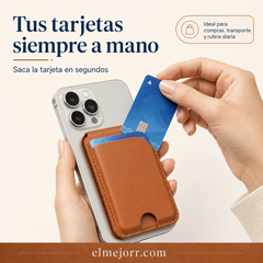 📱 Soporte Magnético para Teléfono con Tarjetero