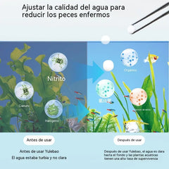 🐟【Compra 1 y llévate otro gratis，100 tabletas】💧 Tabletas efervescentes para limpiar el agua de acuarios y estanques; tabletas oxigenantes para acuarios 🔥