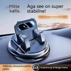 🎯 50% SOODUSTUST KÕIGILE TOOTETELE! Pööratav telefonihoidik – turvaline armatuurlauale kinnitatav, hea haarduvusega kumm 🧭🔄 【Kvaliteet garanteeritud】
