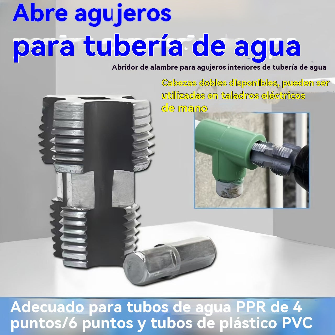 ⚙️🔩 Accesorio de Roscado para Tuberías de Agua – Roscas Internas y Externas en PVC en Minutos