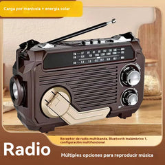 🏕️【Oferta por tiempo limitado】Linterna portátil con radio AM multifunción