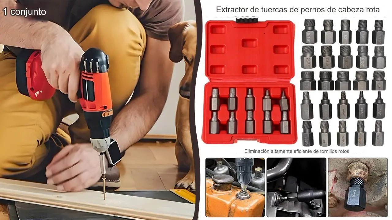 🧰💥【¡50% de descuento durante los últimos tres días】👍Extractor de tuercas de cabeza dividida