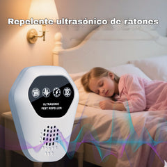 ✨【Compra uno y llévate otro gratis】🐭Repelente de roedores multifuncional e inteligente por ultrasonidos de frecuencia variable para hogares y almacenes