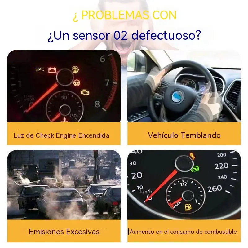 🔧Juego de 5 piezas de kit de reparación de roscas y manguitos de polarización de sensor de oxígeno automotriz