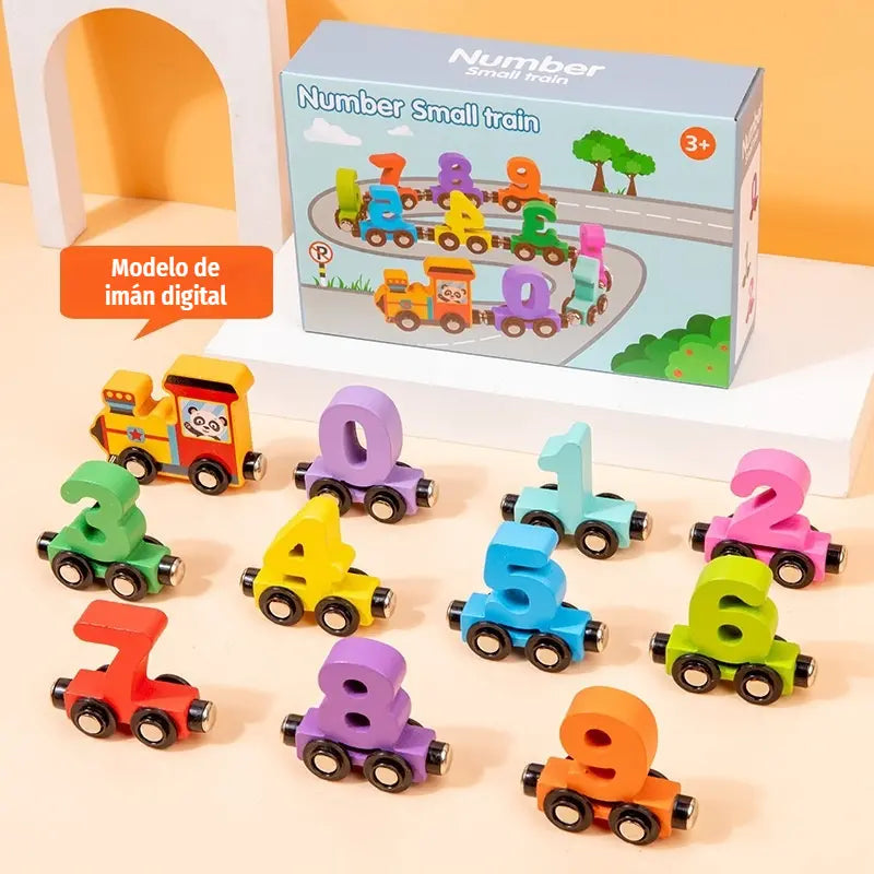 🚂 Magnetický vláček s čísly pro děti | Vzdělávací stavebnice pro učení hrou