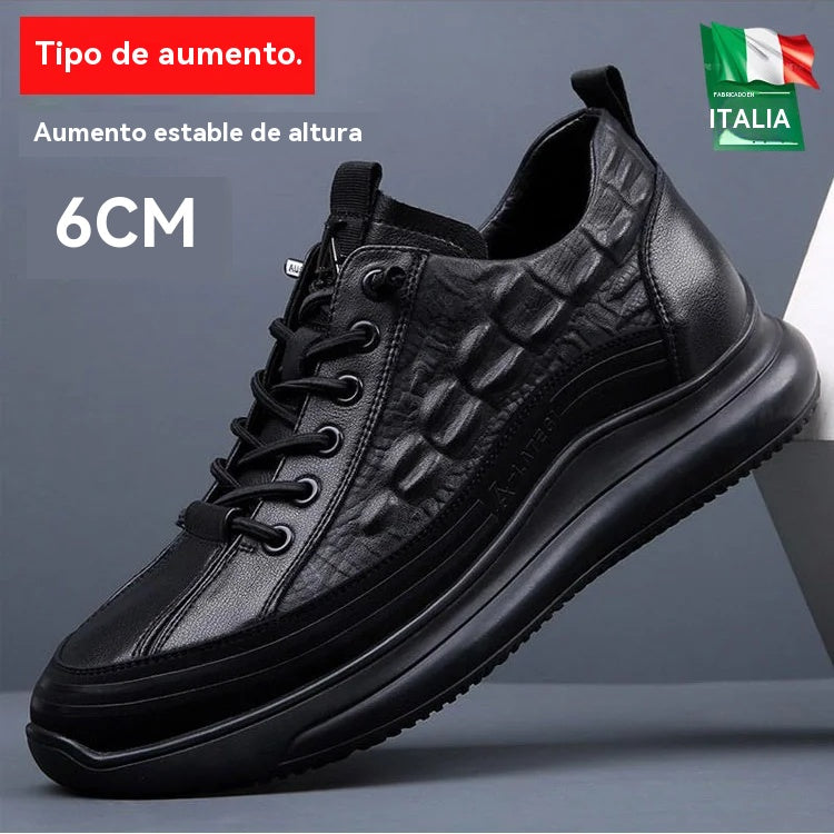 【38-48】Zapatillas italianas de lujo con estampado de cocodrilo