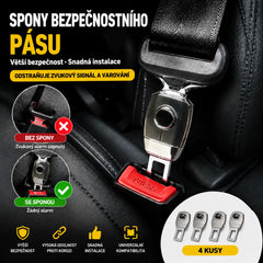 💥【4 kusy】🚗Kovový prodlužovač bezpečnostního pásu do auta