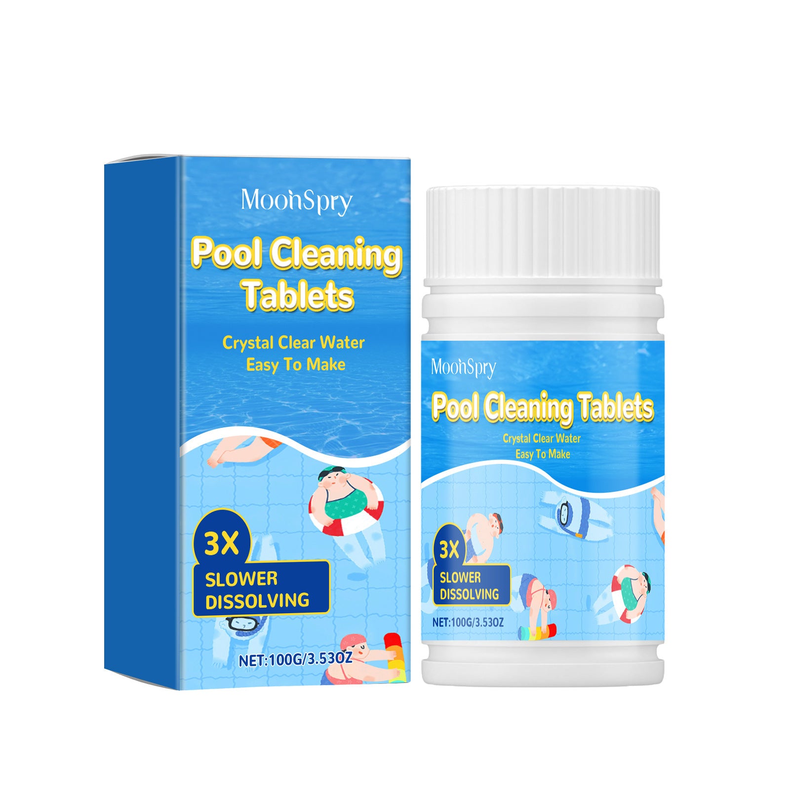 🏊‍♂️【2 botellas】Tabletas de Limpieza para Albercas para Agua Cristalina