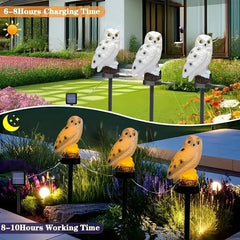 ✨🦉 Nuevas luces solares para exteriores: Diseños de animales adorables para decorar tu jardín y patio.