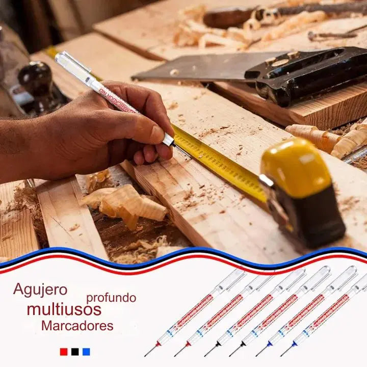 🔥【10 piezas】Marcador de agujeros profundos con punta de 45 mm de largo