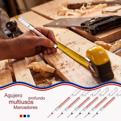 🔥【10 piezas】Marcador de agujeros profundos con punta de 45 mm de largo