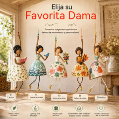 ✨💃🌸Adorno colgante caprichoso de una dama bailarina